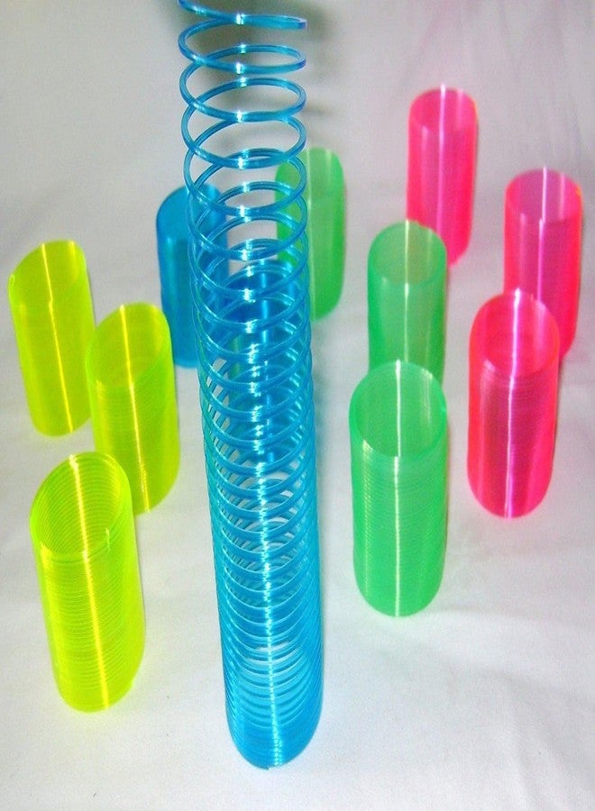 Firstly Traders Magic Party Favors Set,80pcs Goody Bag Fillers,Colorful Slap Bands, Multicolored Slinky Springs, Spider Tumbling Wall Sticky Man, Crazyballs, Spiral Balloons for Kids Party Game Prizes - Image 4